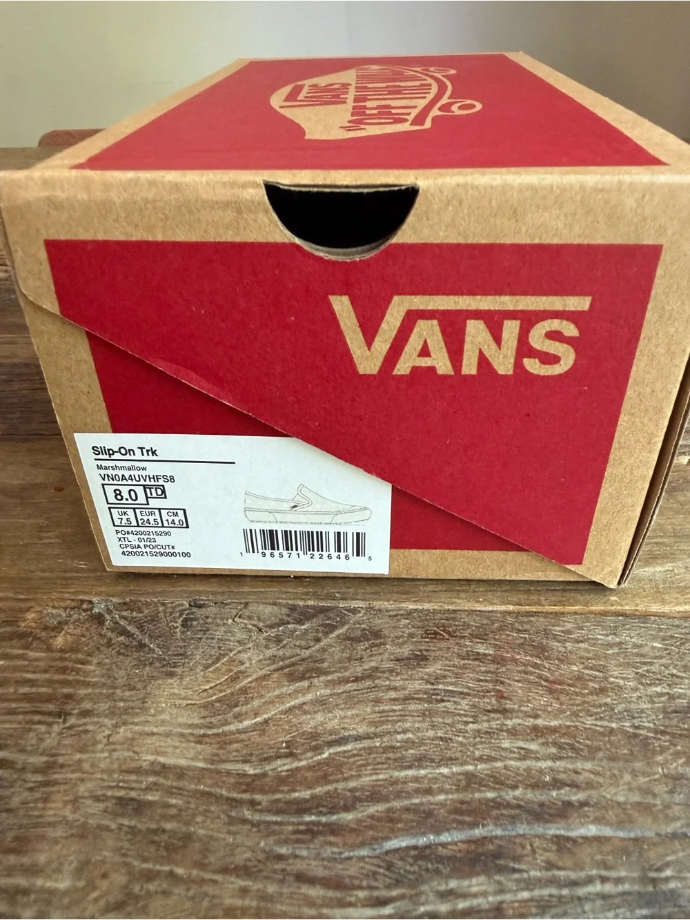 Vans Toddler Slip On TRK Shoes NIB